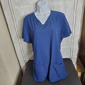Heartsoul Scrub 3 Pocket Shirt Women 2XL Navy Blue